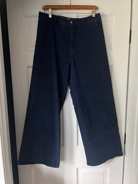Universal Thread Sailor Navy Wide Leg Cropped Pants